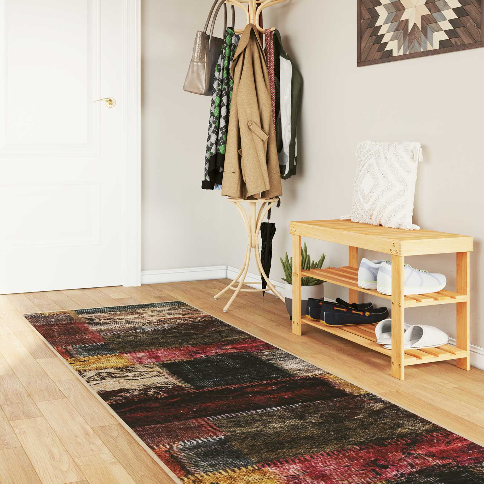 Szőnyeg futó MARSA Sokszínű 450 x 80 cm Poliészter és PVC