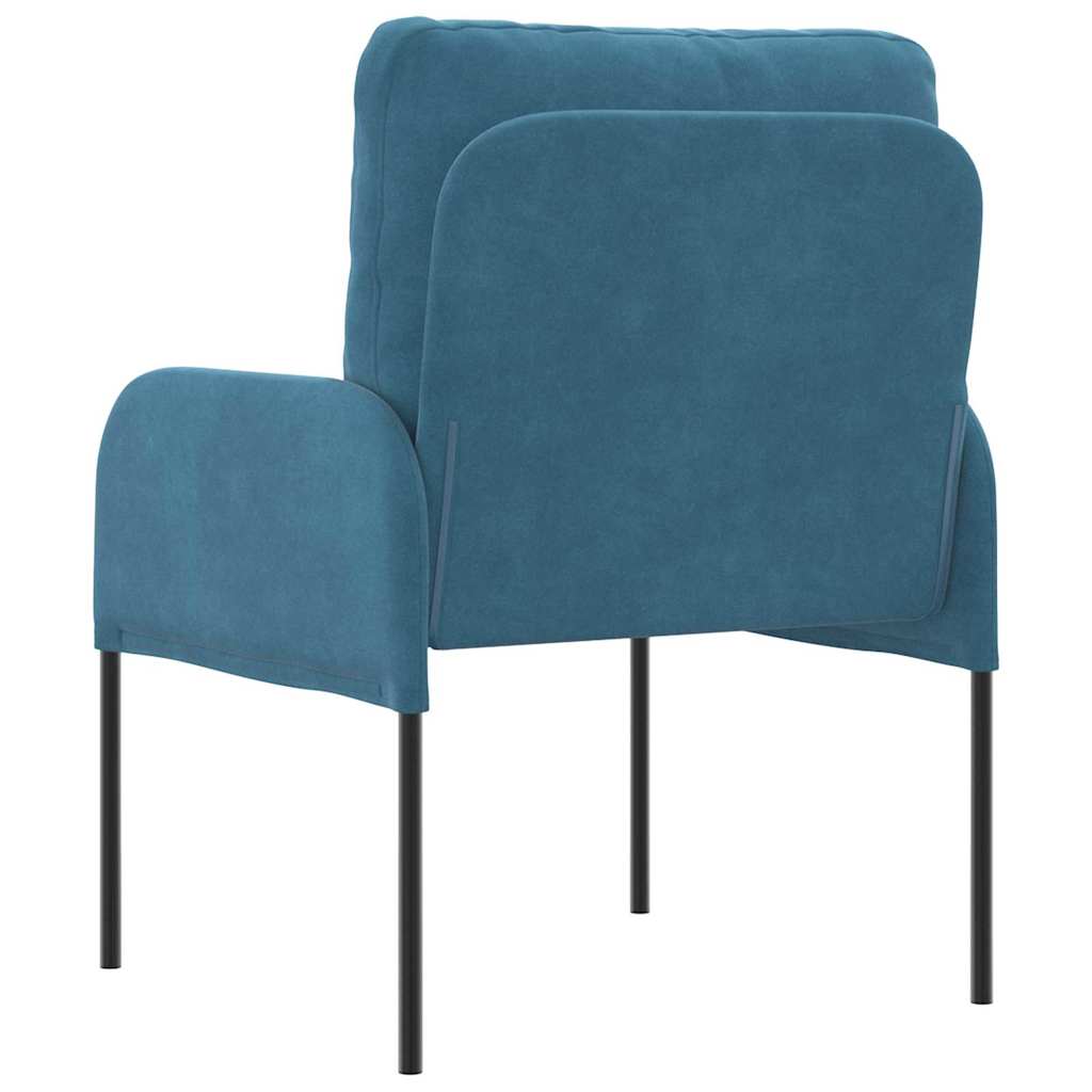 Kanapék párnával 55cm Kék Furnér