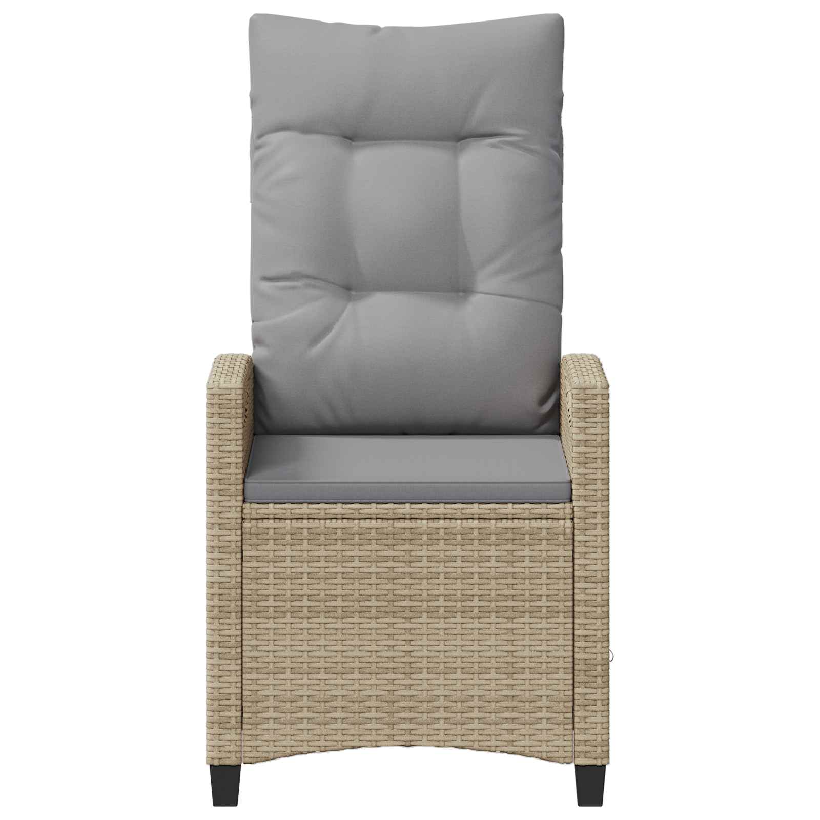 Fekvő Kerti Szék Beige és Világosszürke 56 x 60 x 112 cm