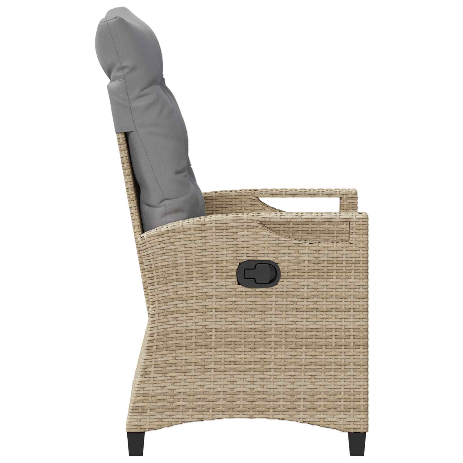 Fekvő Kerti Szék Beige és Világosszürke 56 x 60 x 112 cm