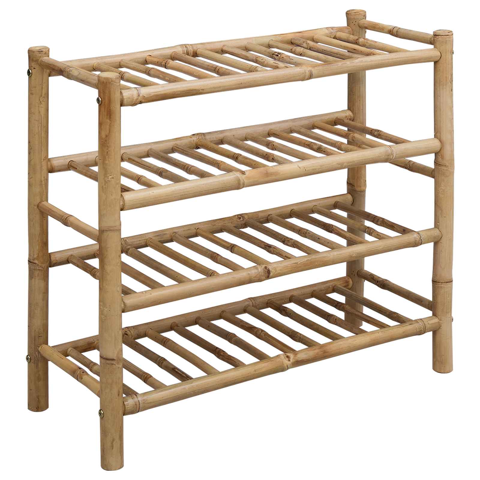 Cipőtartó polcokkal Természetes 68 x 28 x 63 cm Bambusz