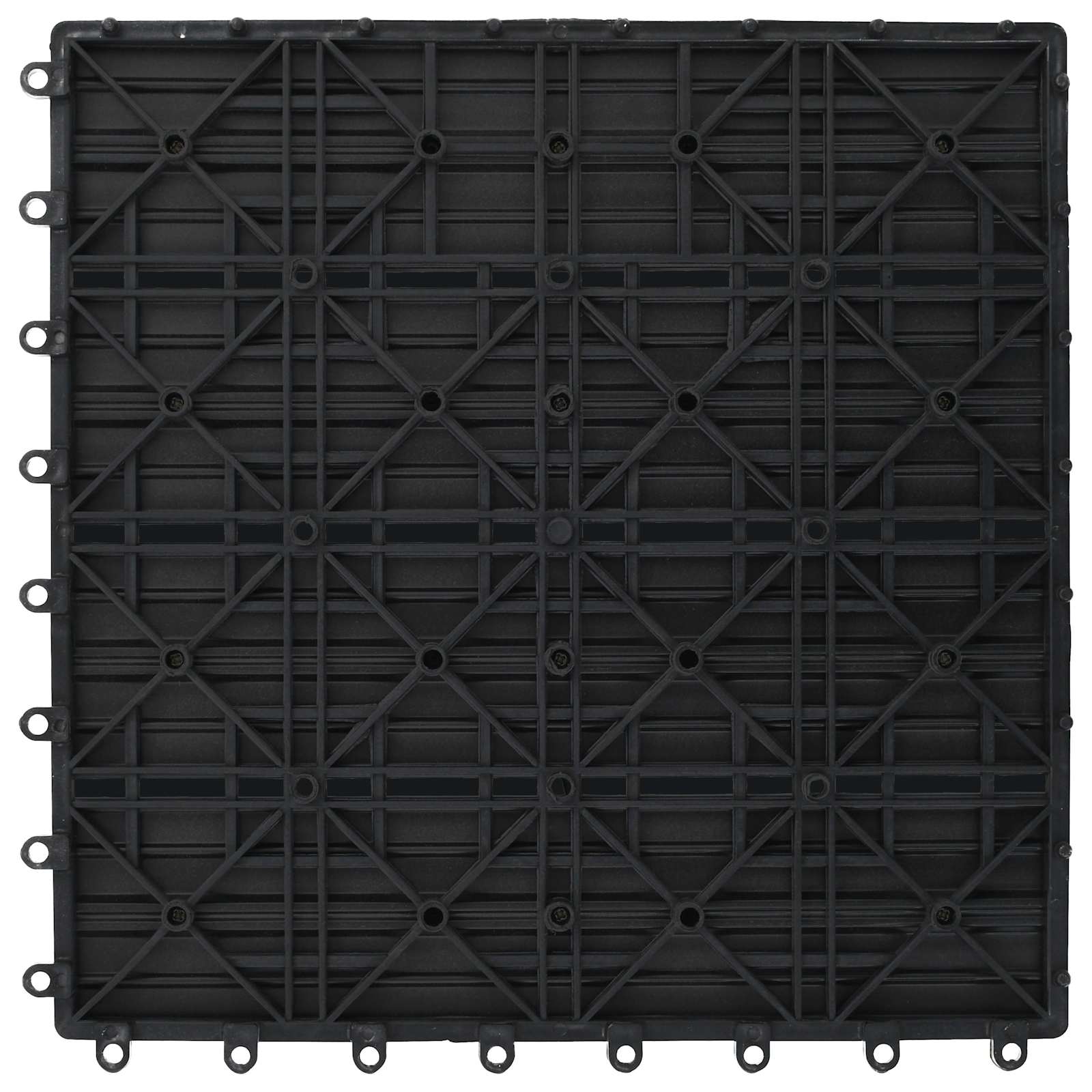 Faszegély járólap 11 pcs Szürke 30 x 30 cm WPC