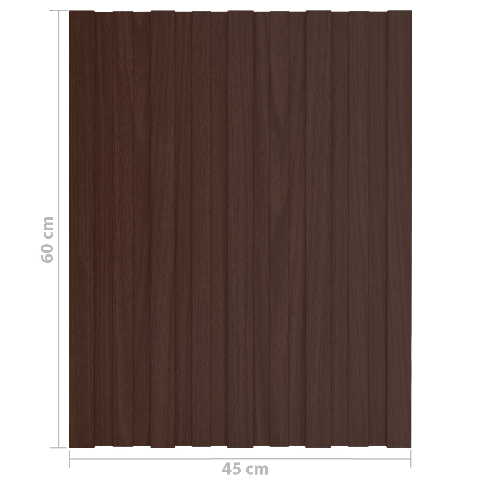 Tetőpanel 36 pcs Barna 60 x 45 cm Horganyzott acél