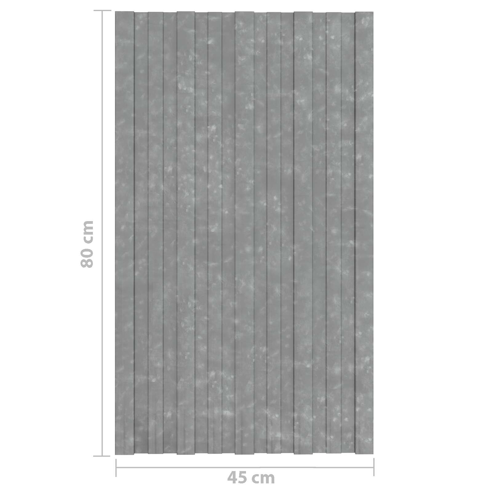 Tetőpanel 12 pcs Ezüst 80 x 45 cm Horganyzott acél