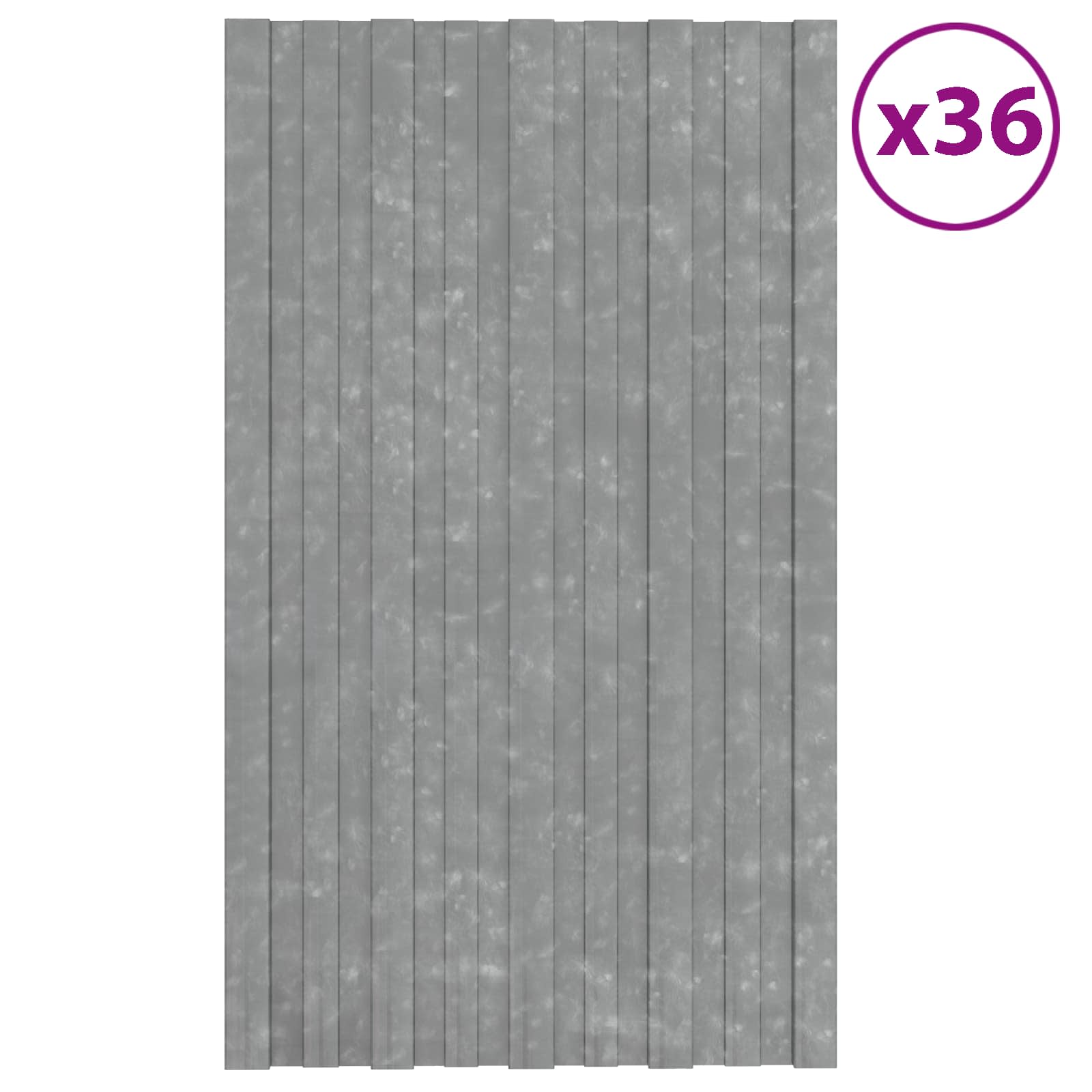 Tetőpanel 36 pcs Ezüst 80 x 45 cm Horganyzott acél