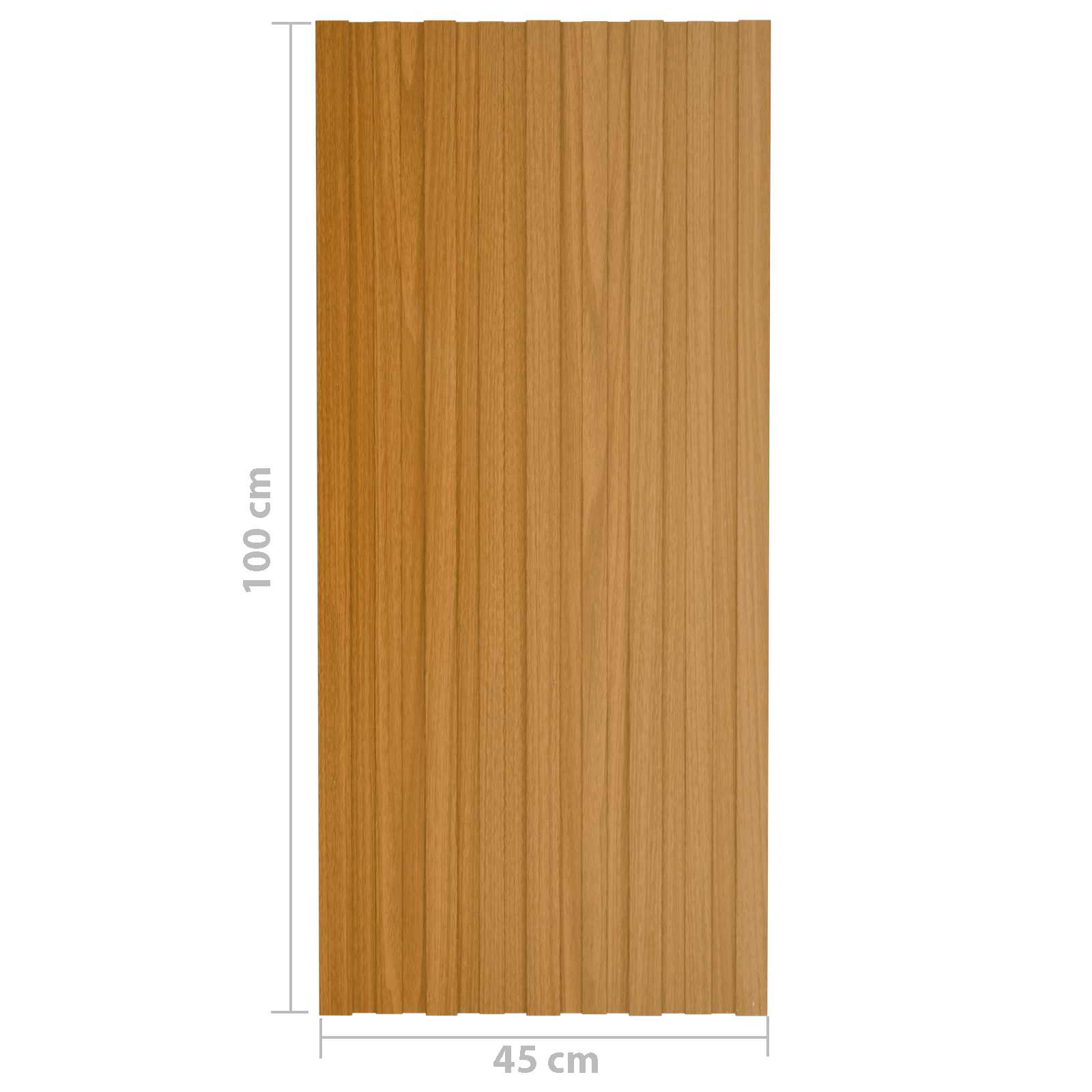 Tetőpanel 12 pcs Természetes 100 x 45 cm Horganyzott acél