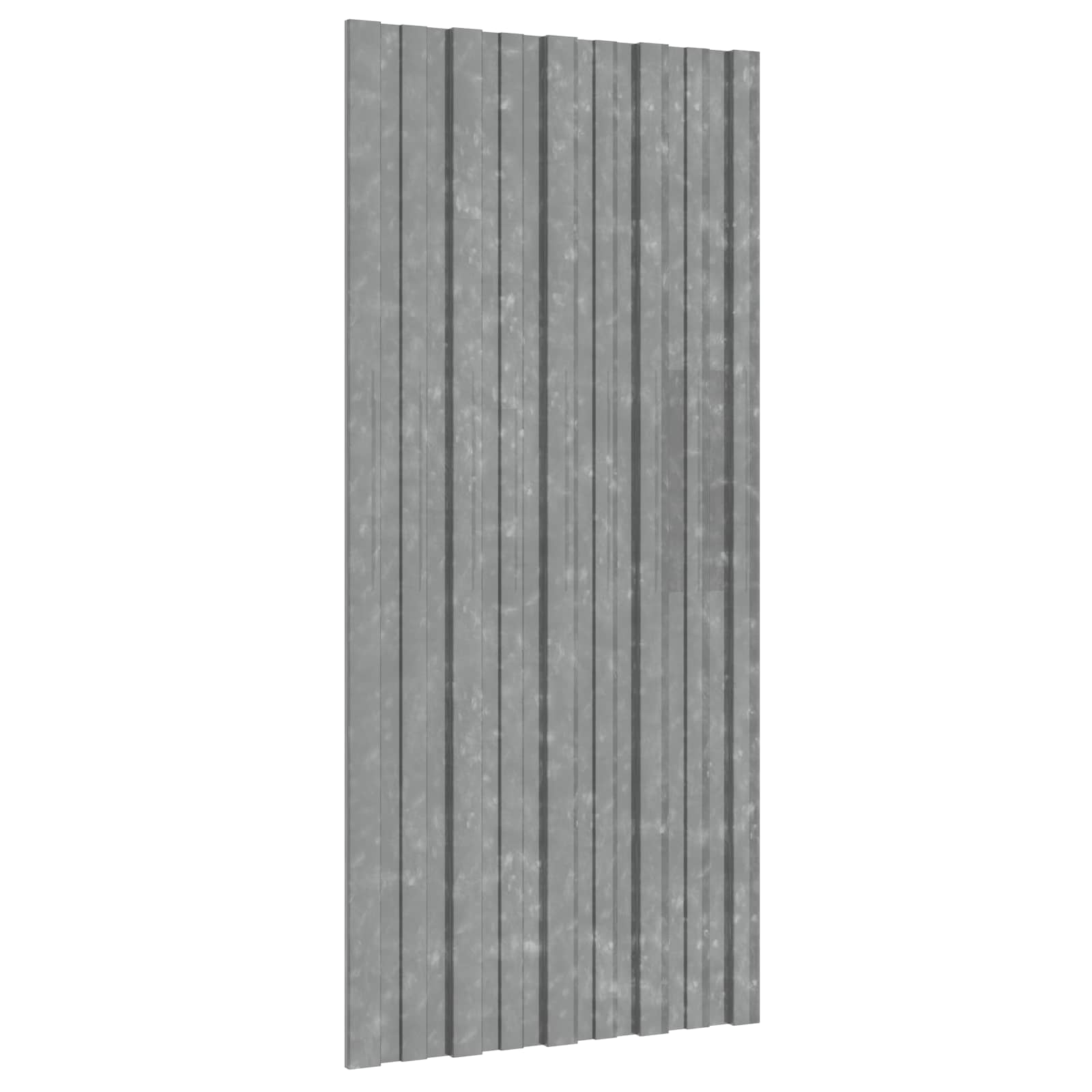 Tetőpanel 12 pcs Ezüst 100 x 45 cm Horganyzott acél