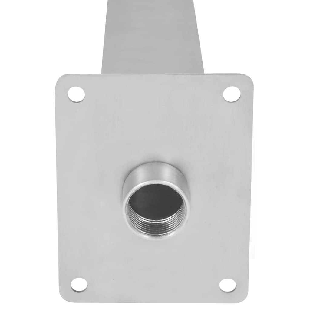 Ezüstszínű rozsdamentes acél medence-szökőkút 50 x 30 x 90 cm  