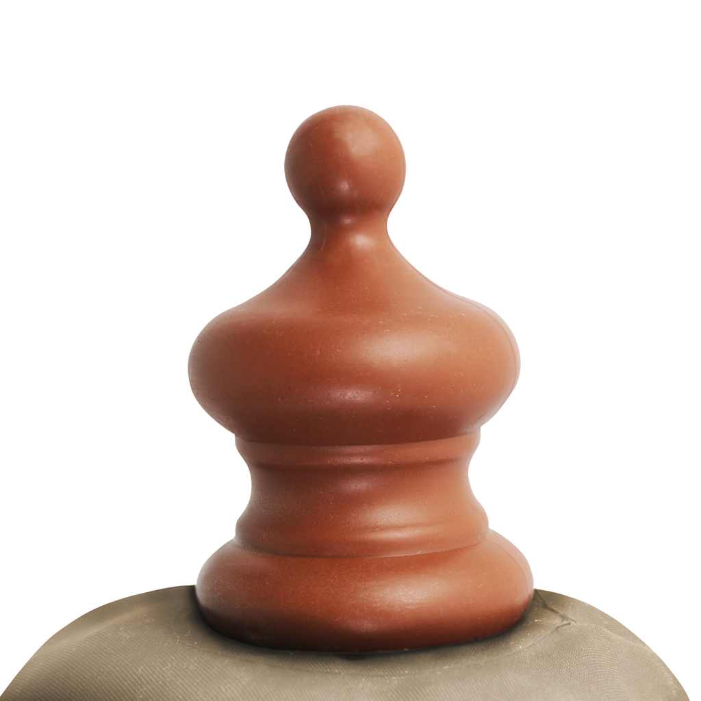 Tópszínű kültéri napernyő farúddal 350 cm