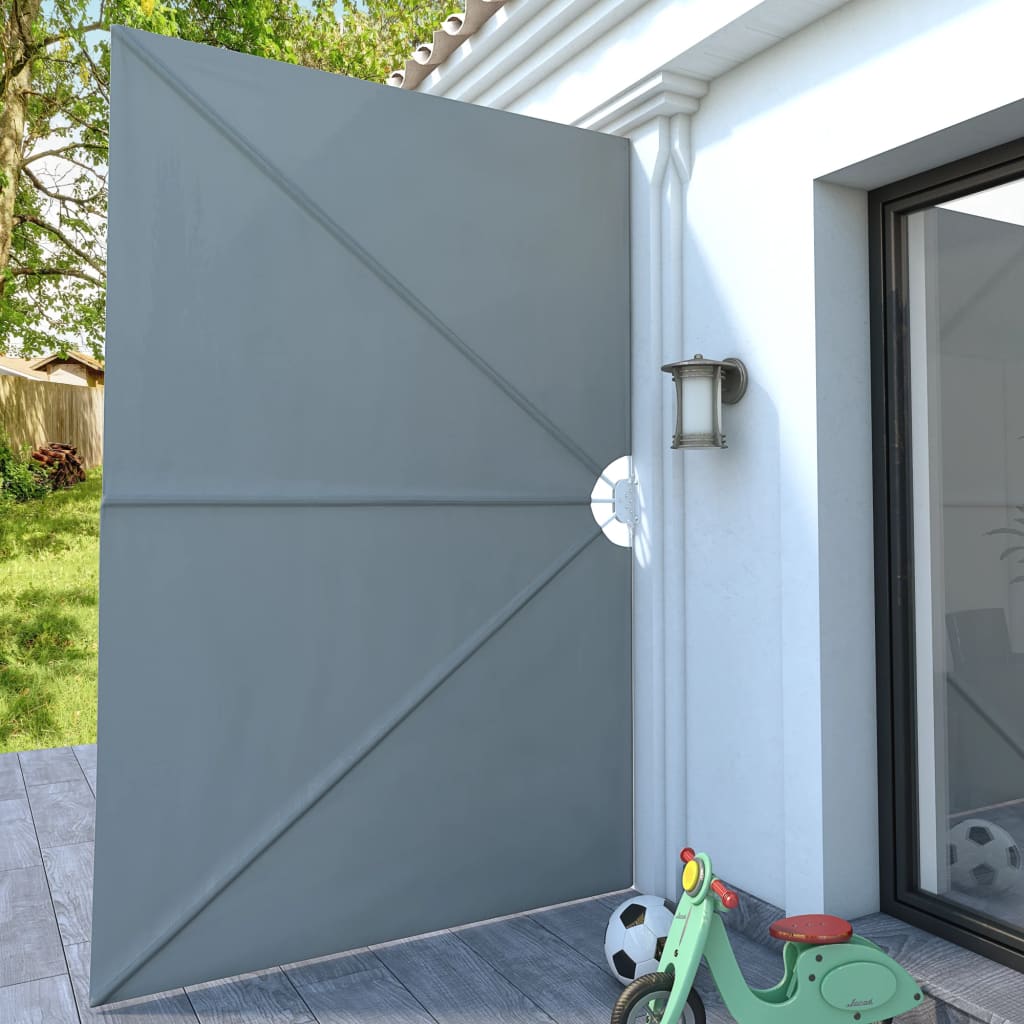 Szürke összecsukható terasz oldalárnyékoló 300 x 200 cm