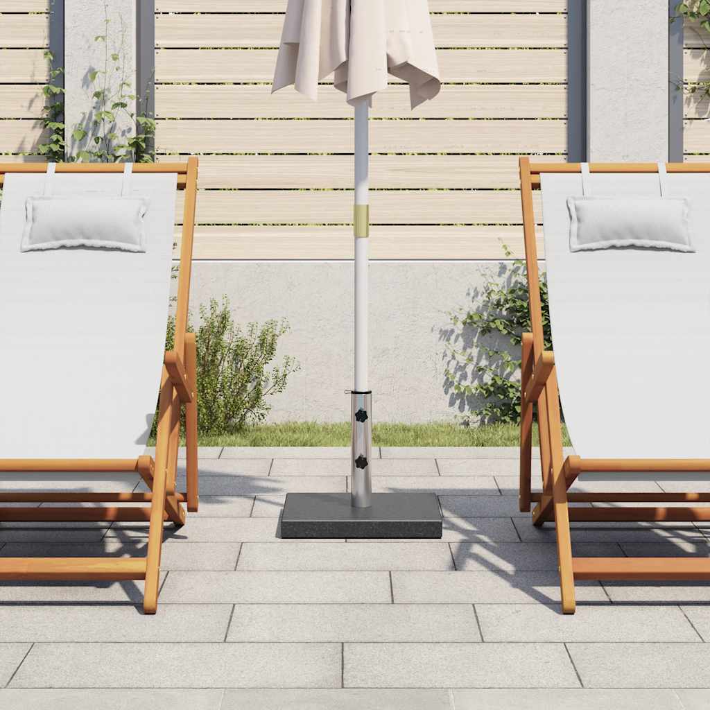 Négyszögletes fekete gránit napernyőtalp 20 kg