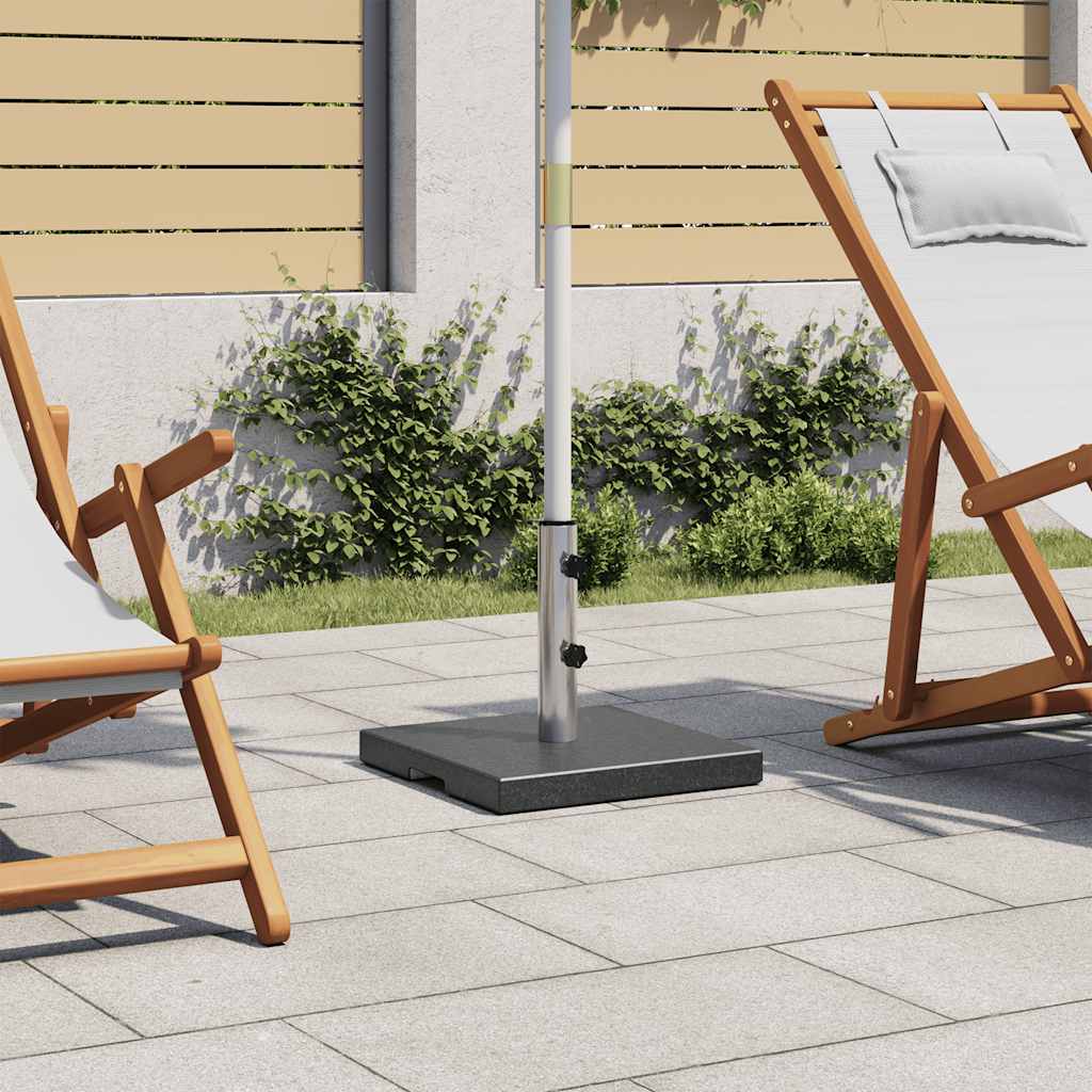 Négyszögletes fekete gránit napernyőtalp 20 kg