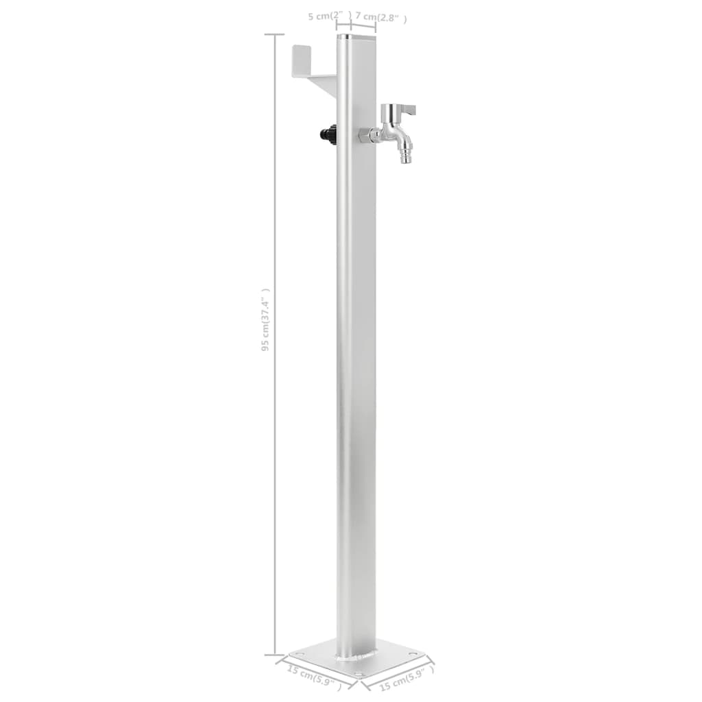 Kerti alumínium vízoszlop 95 cm