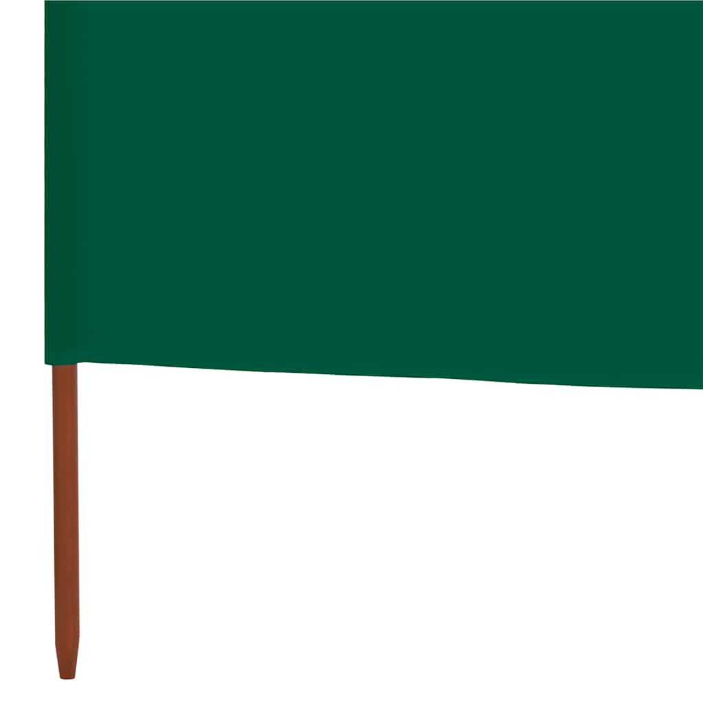 Zöld szövet 6-paneles szélfogó 800 x 160 cm