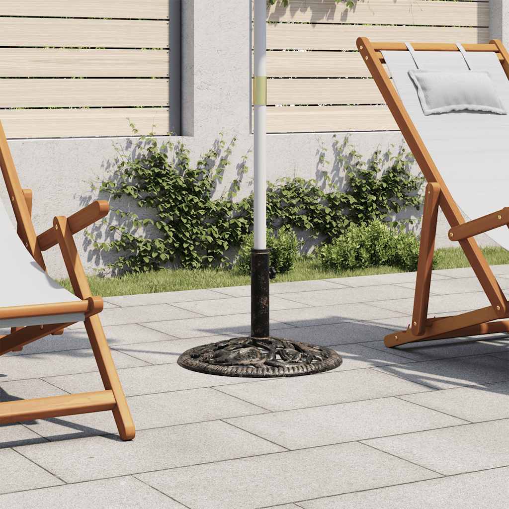 Bronzszínű öntöttvas napernyőtalp 12 kg 48 cm