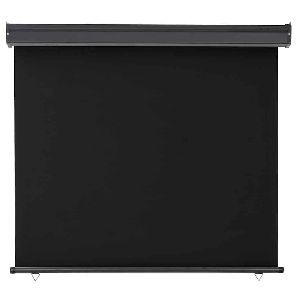 Fekete erkély oldalnapellenző 125 x 250 cm