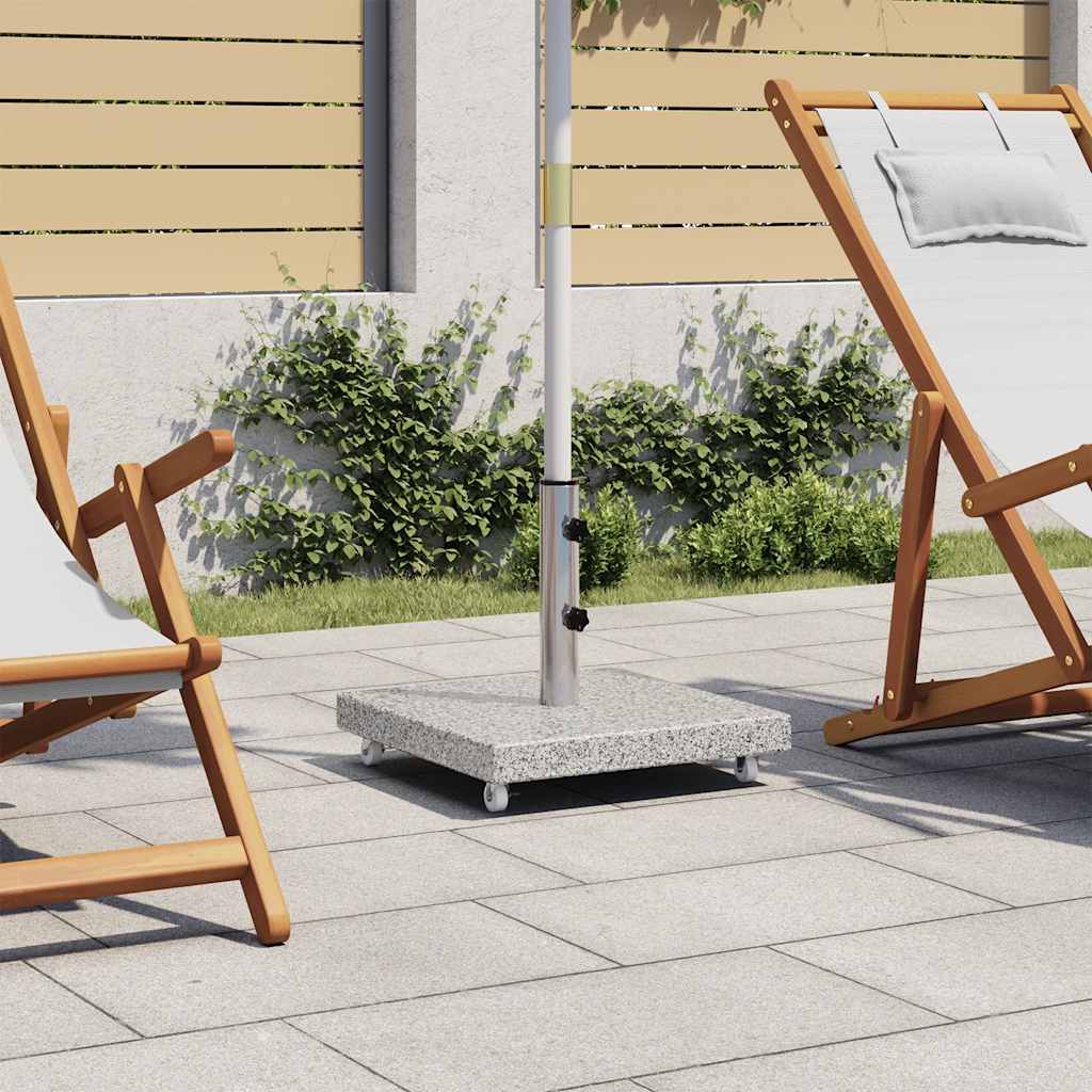 Négyszögletes szürke gránit napernyőtalp 30 kg