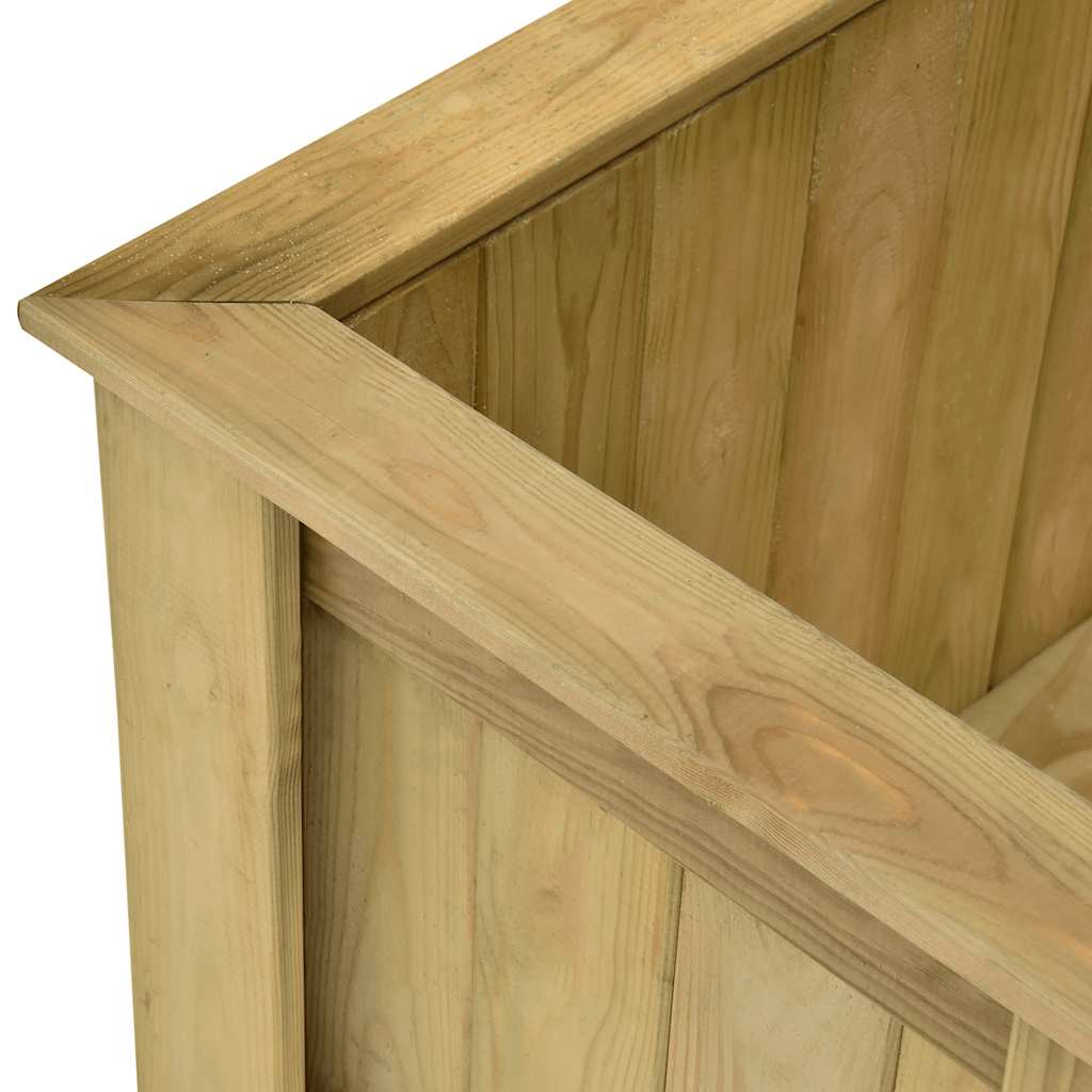 Impregnált fenyőfa magaságyás 196 x 100 x 50 cm