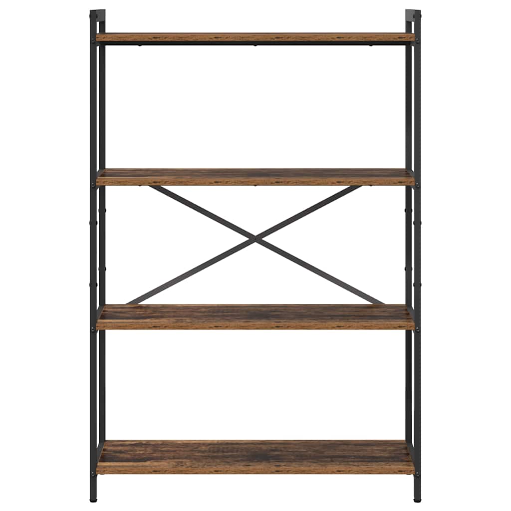 Könyvespolc Régi fa 80 x 30 x 120 cm Faanyag