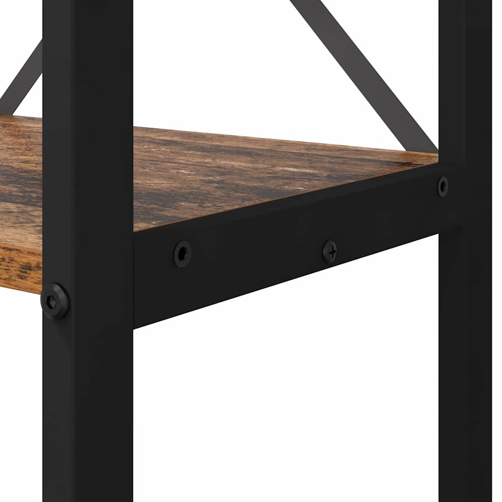 Könyvespolc Régi fa 80 x 30 x 120 cm Faanyag