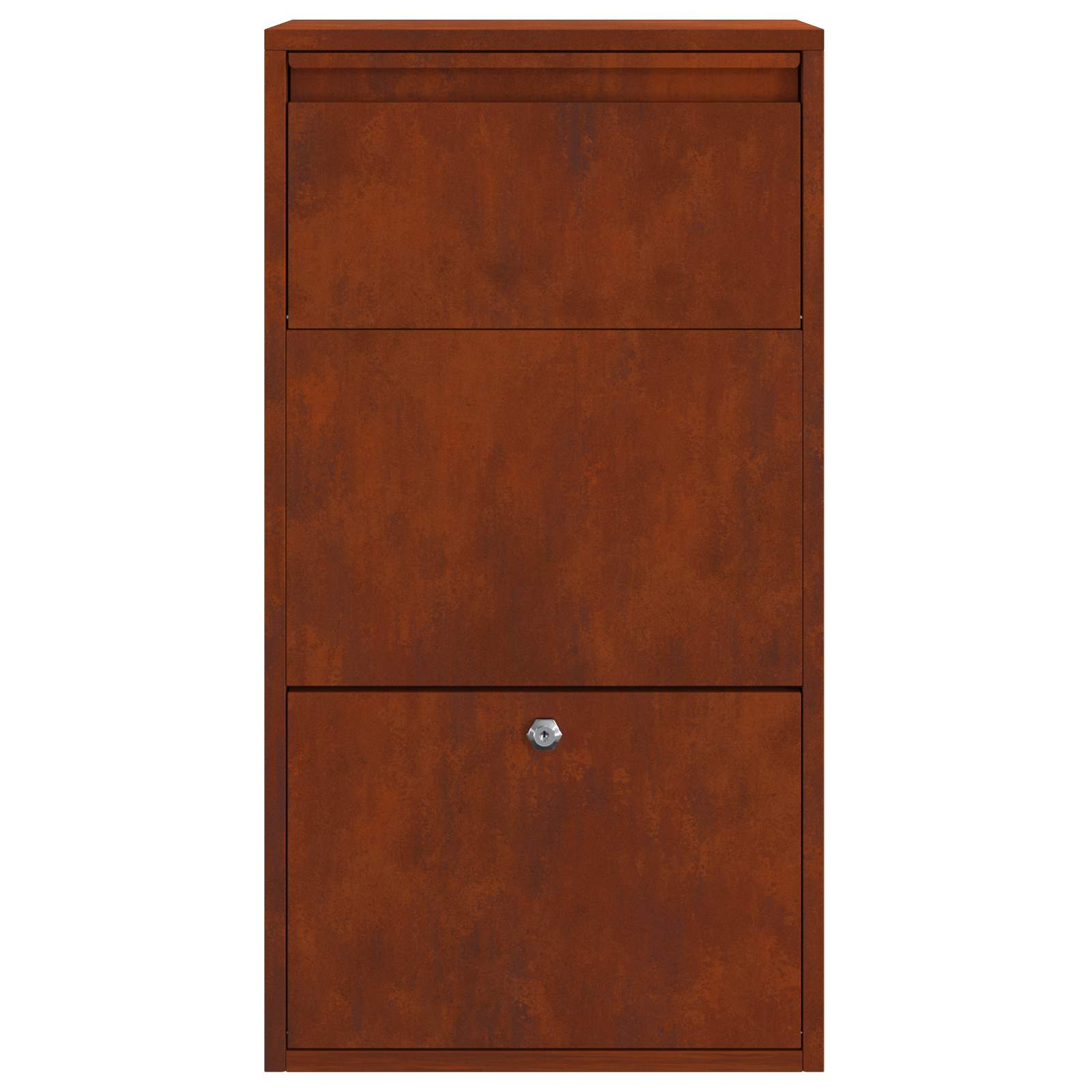 Csomagzáró doboz Rozsdás 44 x 22 x 82 cm Időjárásálló acél