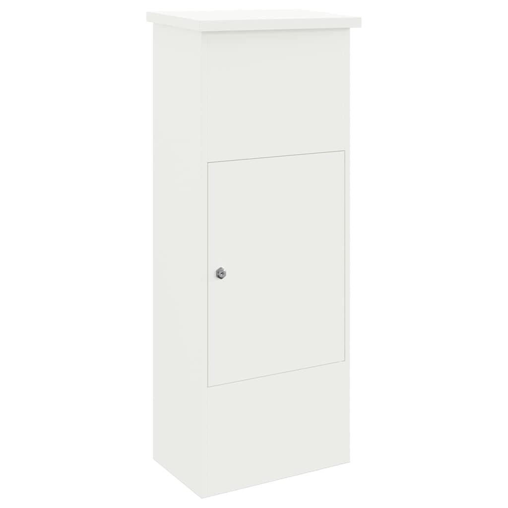 Csomagzáró doboz tárolóval Fehér 44,5 x 29 x 110,5 cm Acél