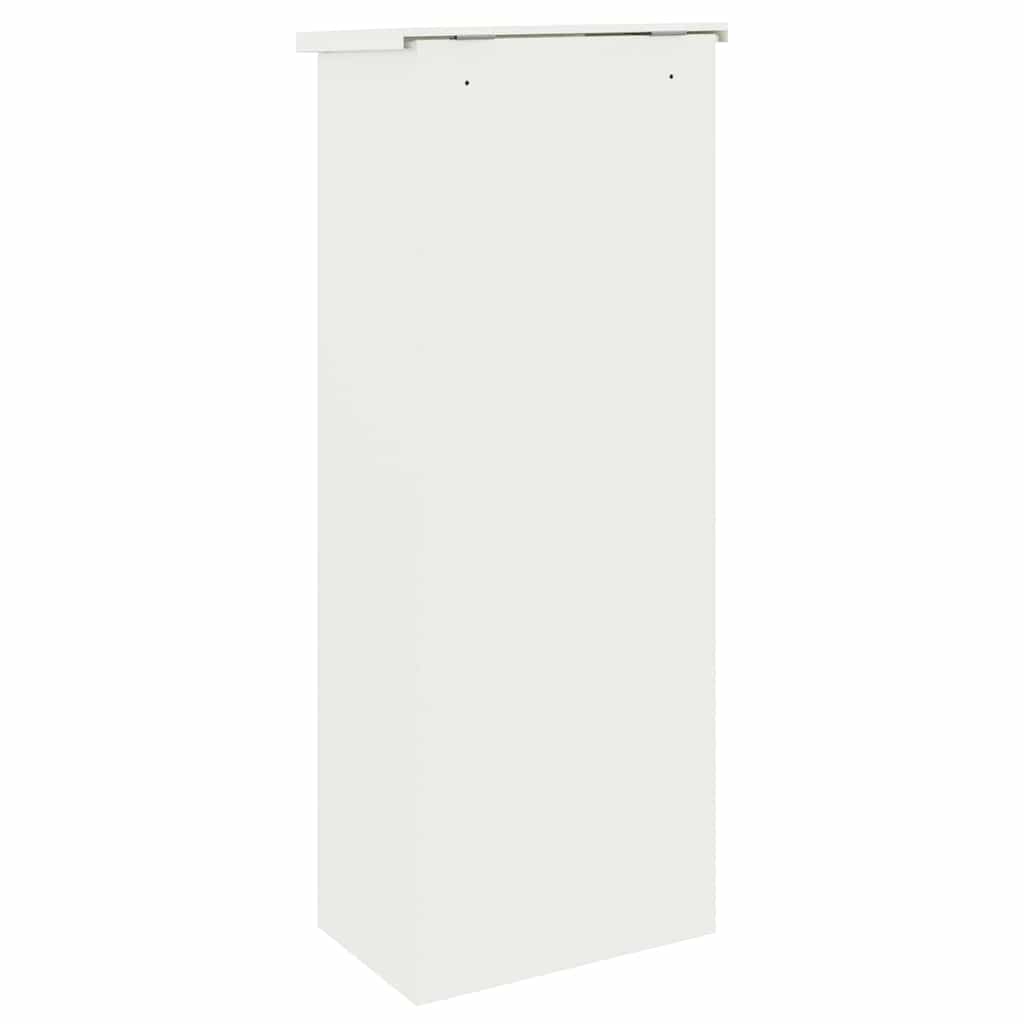 Csomagzáró doboz tárolóval Fehér 44,5 x 29 x 110,5 cm Acél