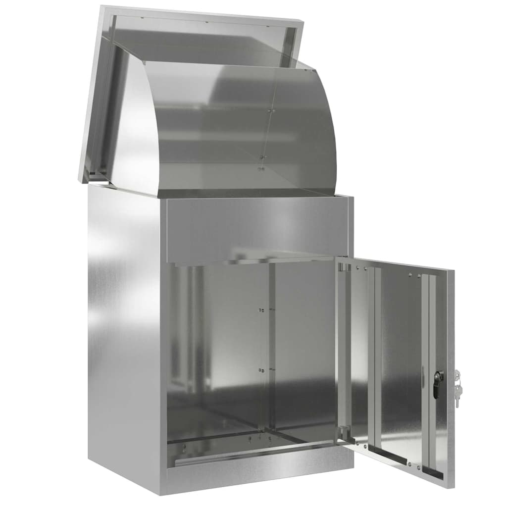 Csomagzáró doboz Fekete 47.5 x 38 x 59 cm Horganyzott acél