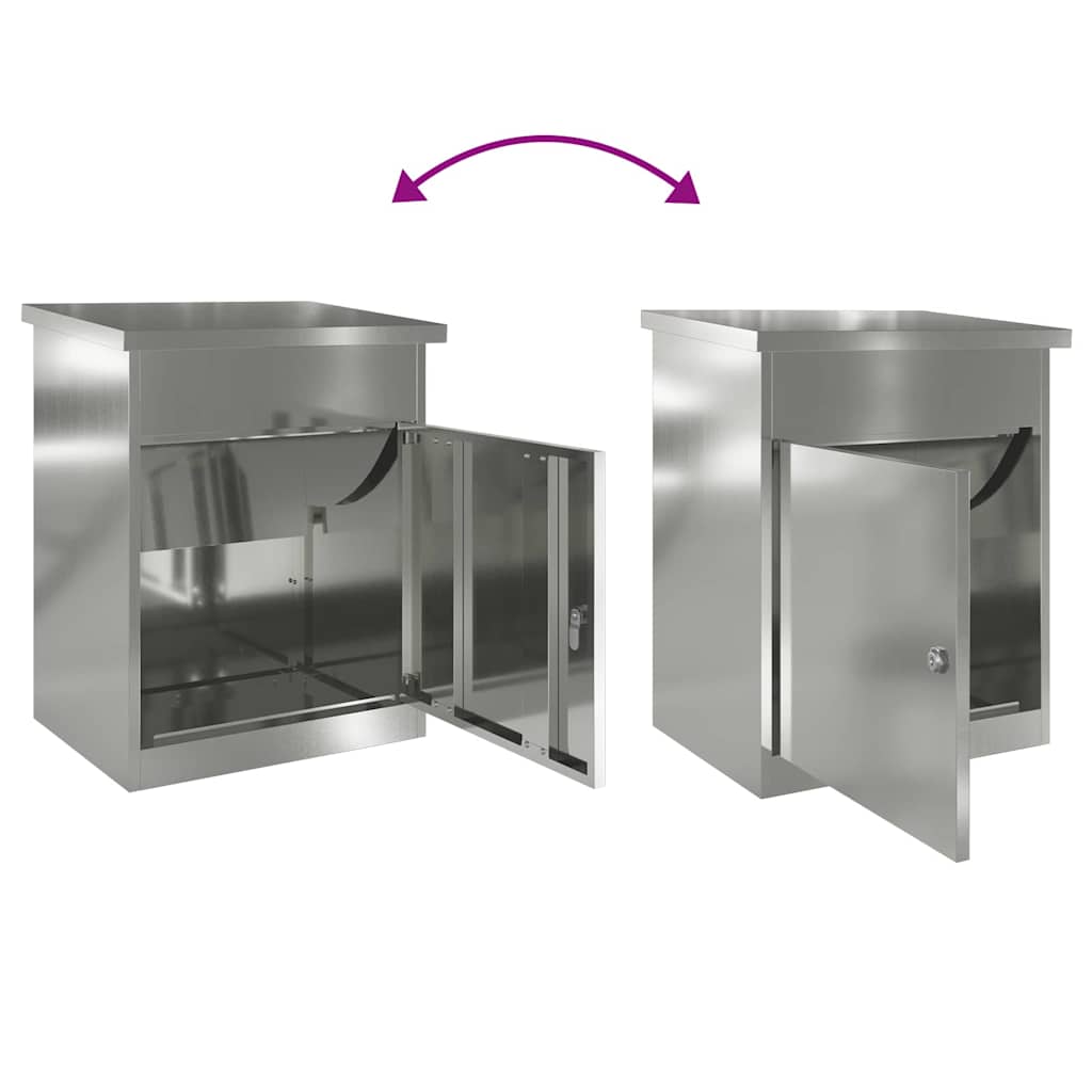 Csomagzáró doboz Fekete 47.5 x 38 x 59 cm Horganyzott acél