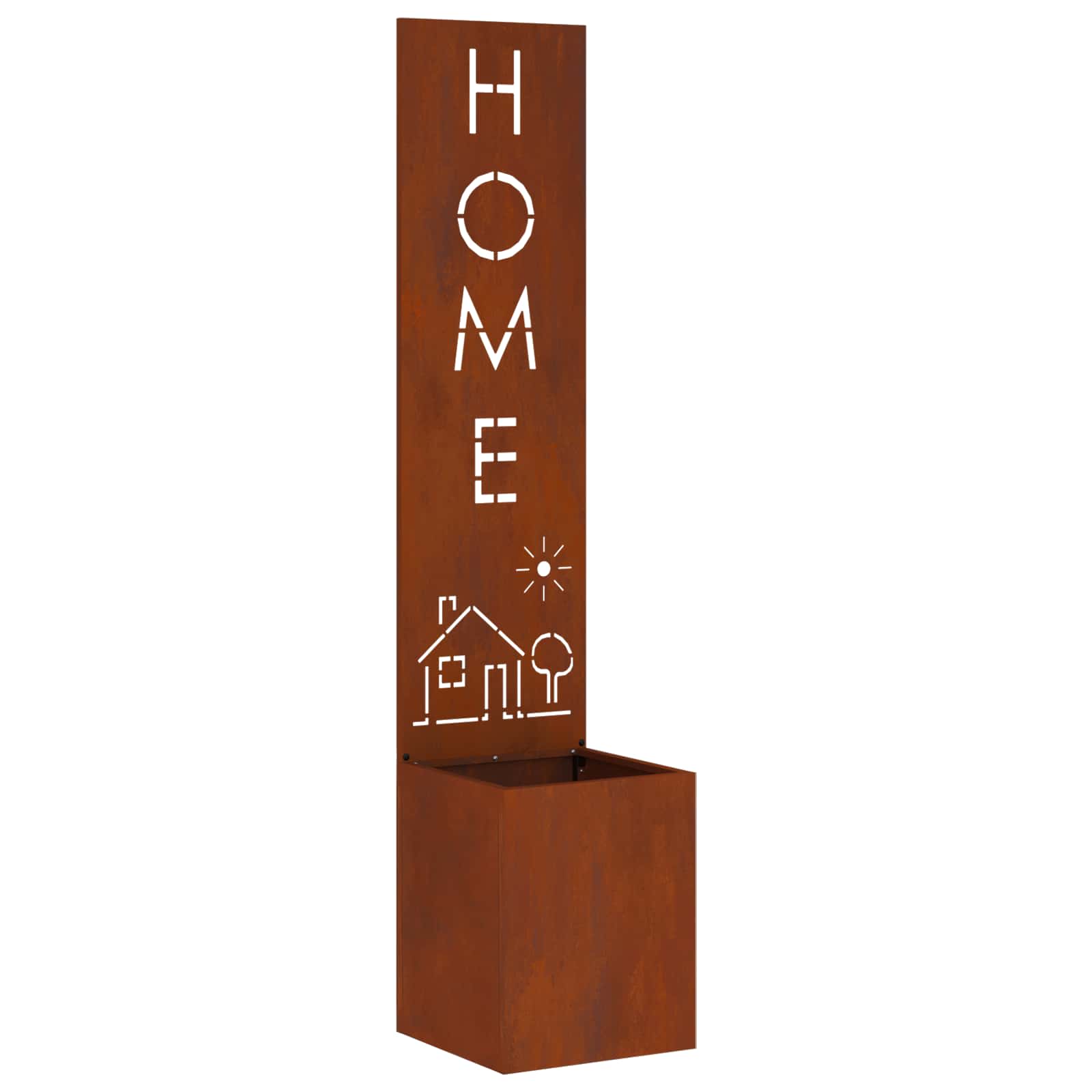 Kertvédő vászon Rozsdás 32 x 32 x 150 cm időjárásálló acél