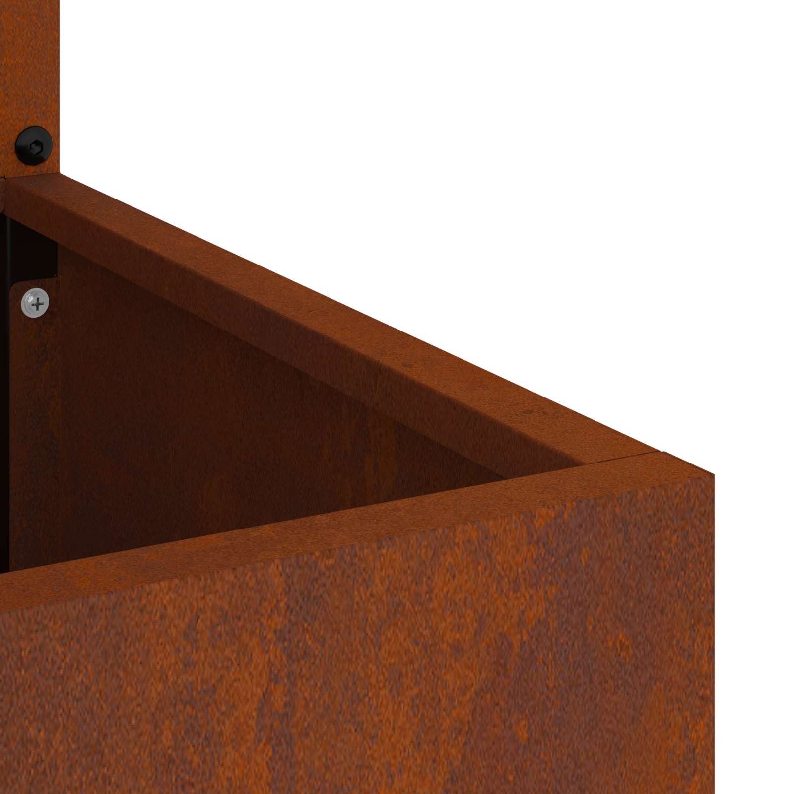 Kertvédő vászon Rozsdás 32 x 32 x 150 cm időjárásálló acél