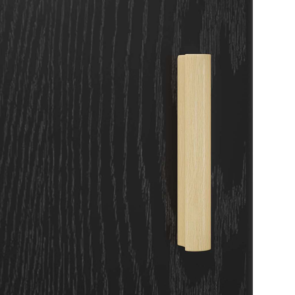 Éjjeliszekrény 2 pcs Fekete tölgy 40 x 40 x 50 cm Faanyag
