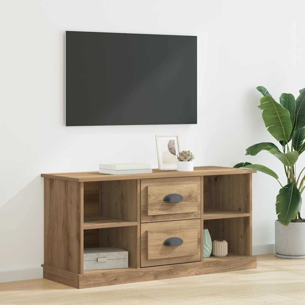 TV szekrény fiókkal Artisan tölgy 99,5 x 35,5 x 48 cm Faanyag