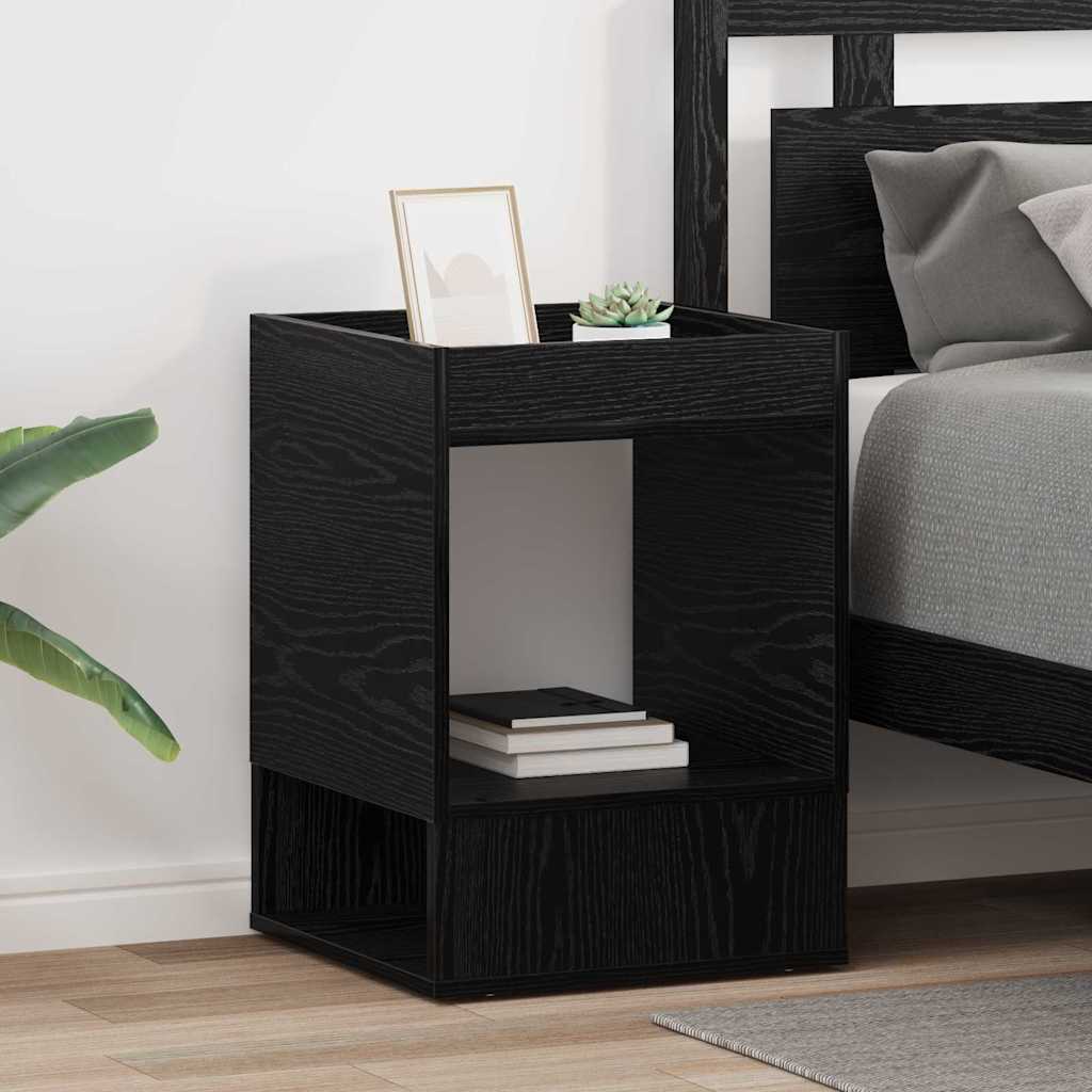 Végasztal 2 pcs Fekete tölgy 40 x 40 x 56 cm Faanyag