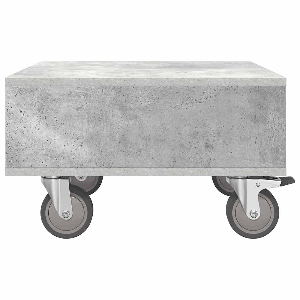 Gördülékeny oldalasztal Beton Szürke 50,5 x 50 x 30 cm Faanyag
