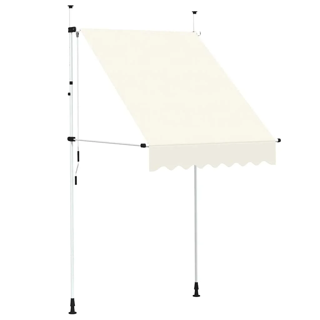 Kézzel feltekerhető napellenző krém, 150 cm