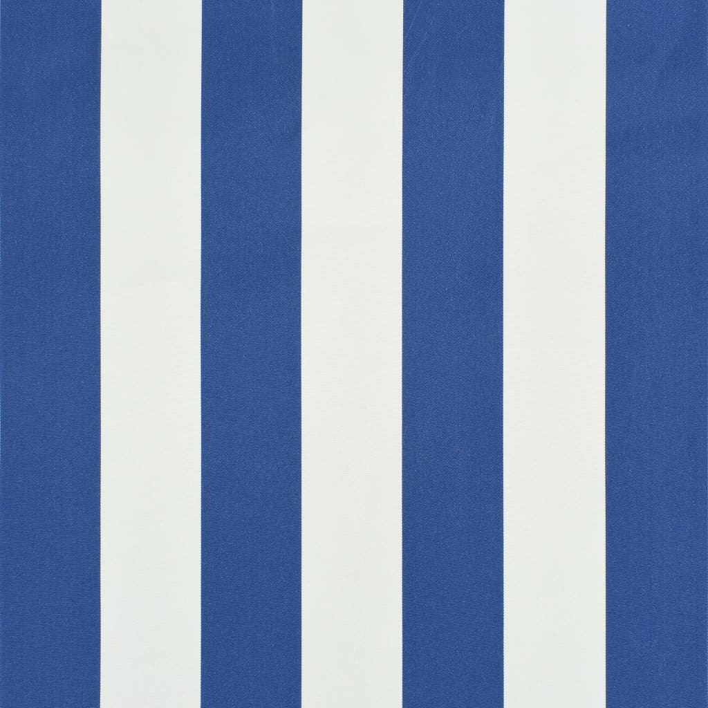 Feltekerhető kék és fehér napellenző 400 x 150 cm