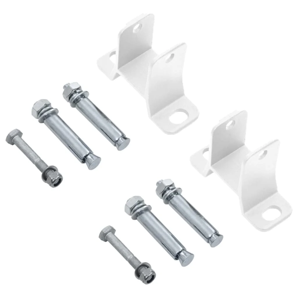 Sárga és fehér kézzel kihúzható LED-es napellenző 450 x 300 cm