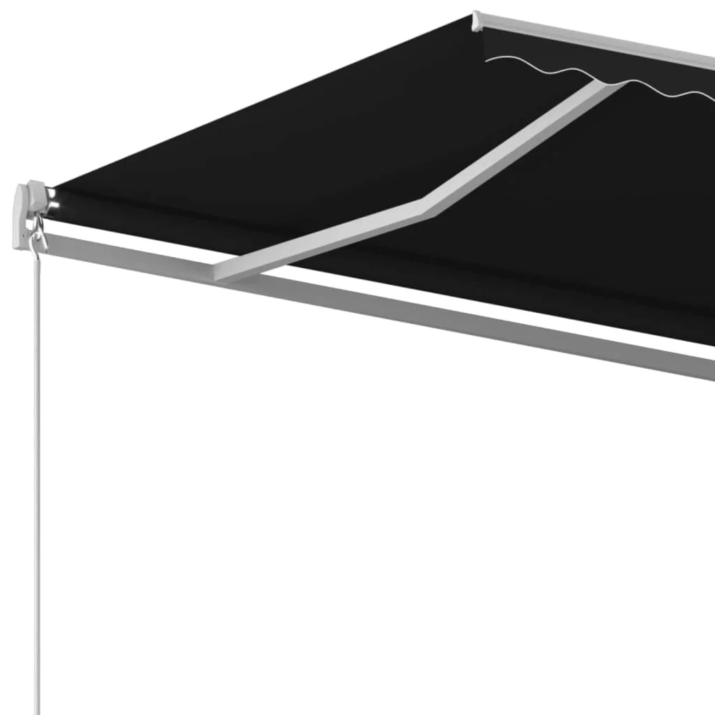 Antracitszürke kézi napellenző 600 x 350 cm