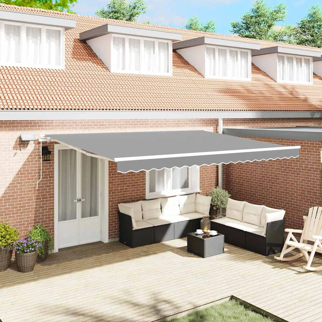 Napernyő keret LED -es lámpákkal Fehér 400 × 300 cm Alumínium