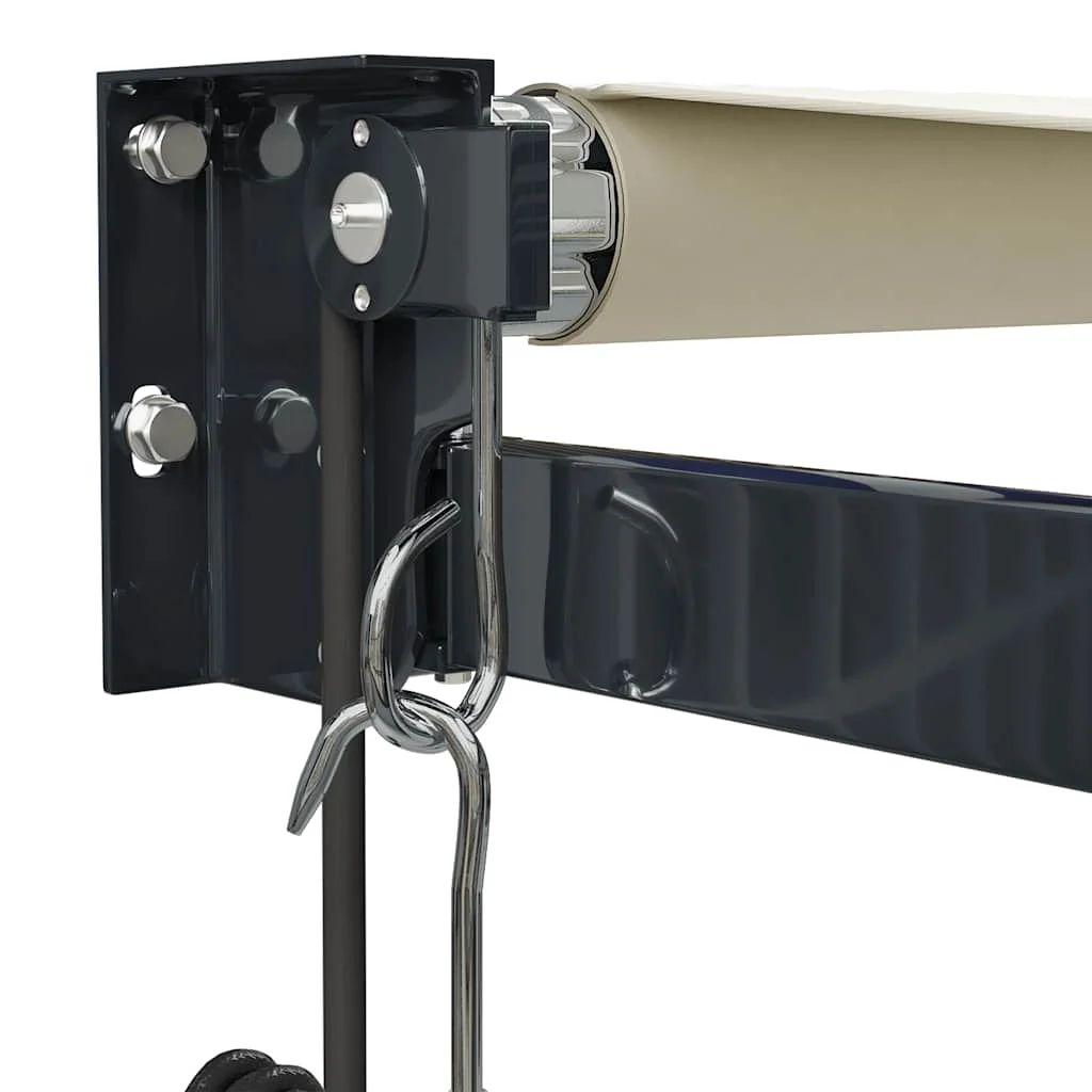 Krémszínű automata behúzható napellenző 3 x 2,5 m