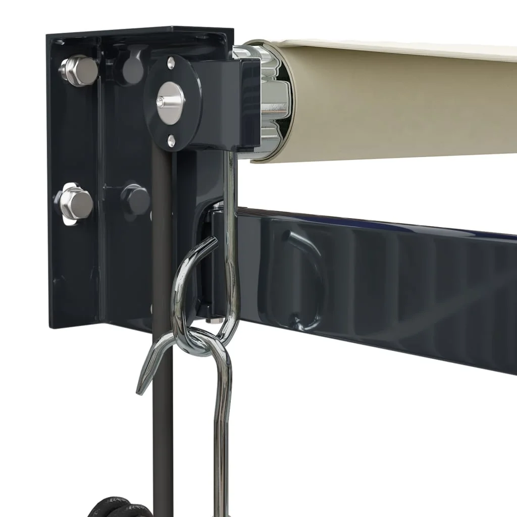 Krémszínű automata behúzható napellenző 4,5 x 3 m