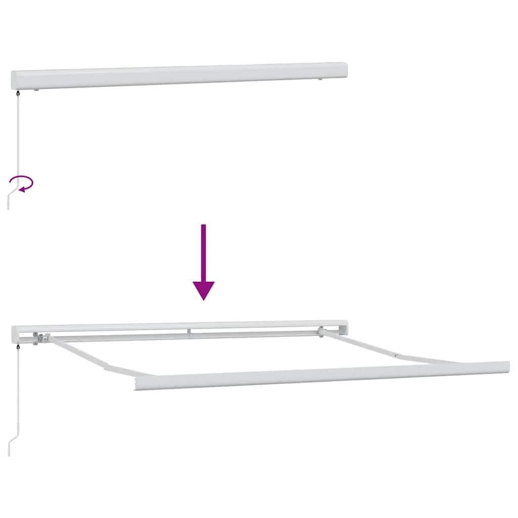 Burgundi vörös kézzel kihúzható napellenző 300 x 250 cm