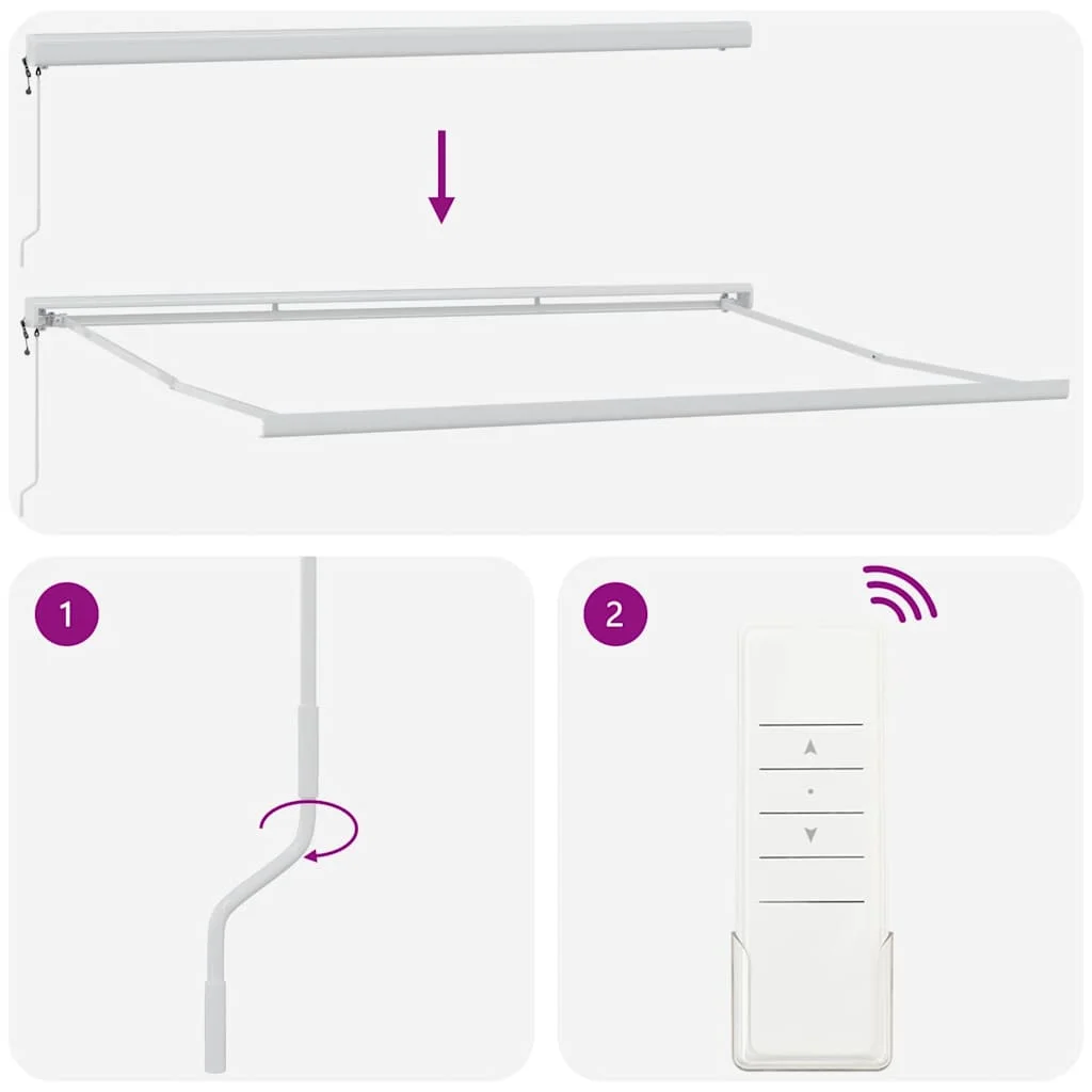 Barna automata kihúzható napellenző 450 x 300 cm