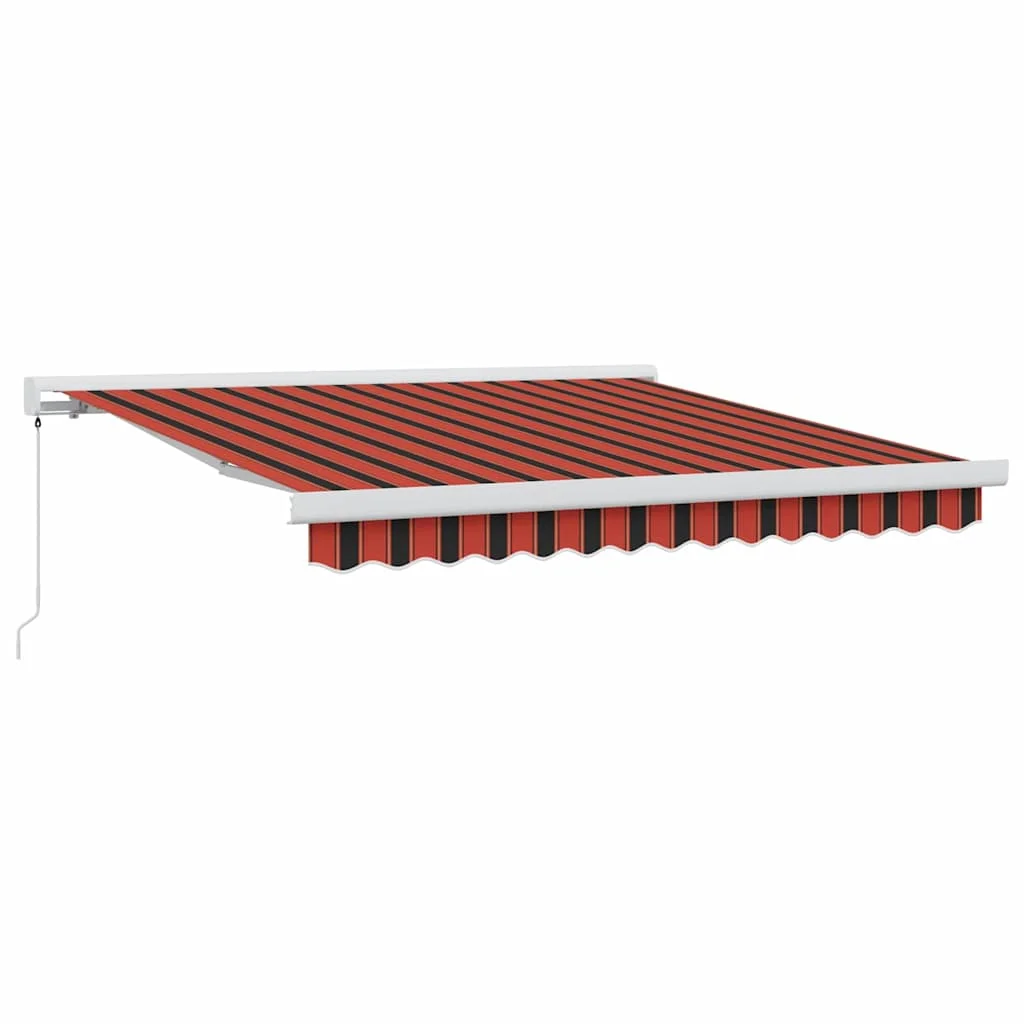 Behúzható napellenző Narancs és Barna 350 x 250 cm