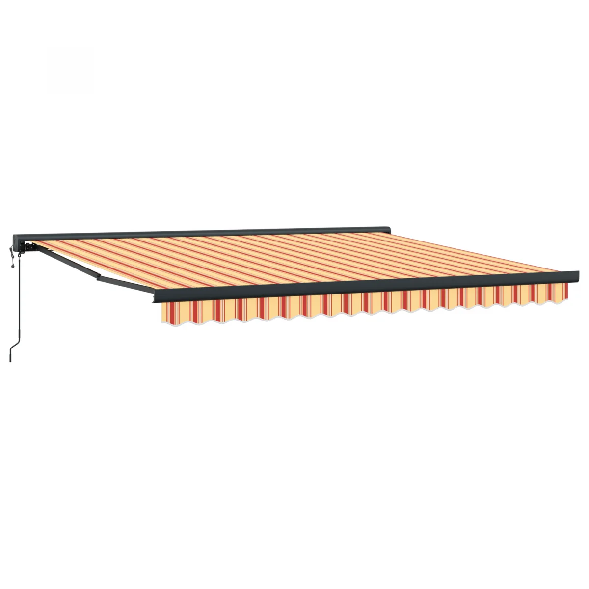 Automatikus Behúzható Napellenző Sárga és Narancs 400x300 cm