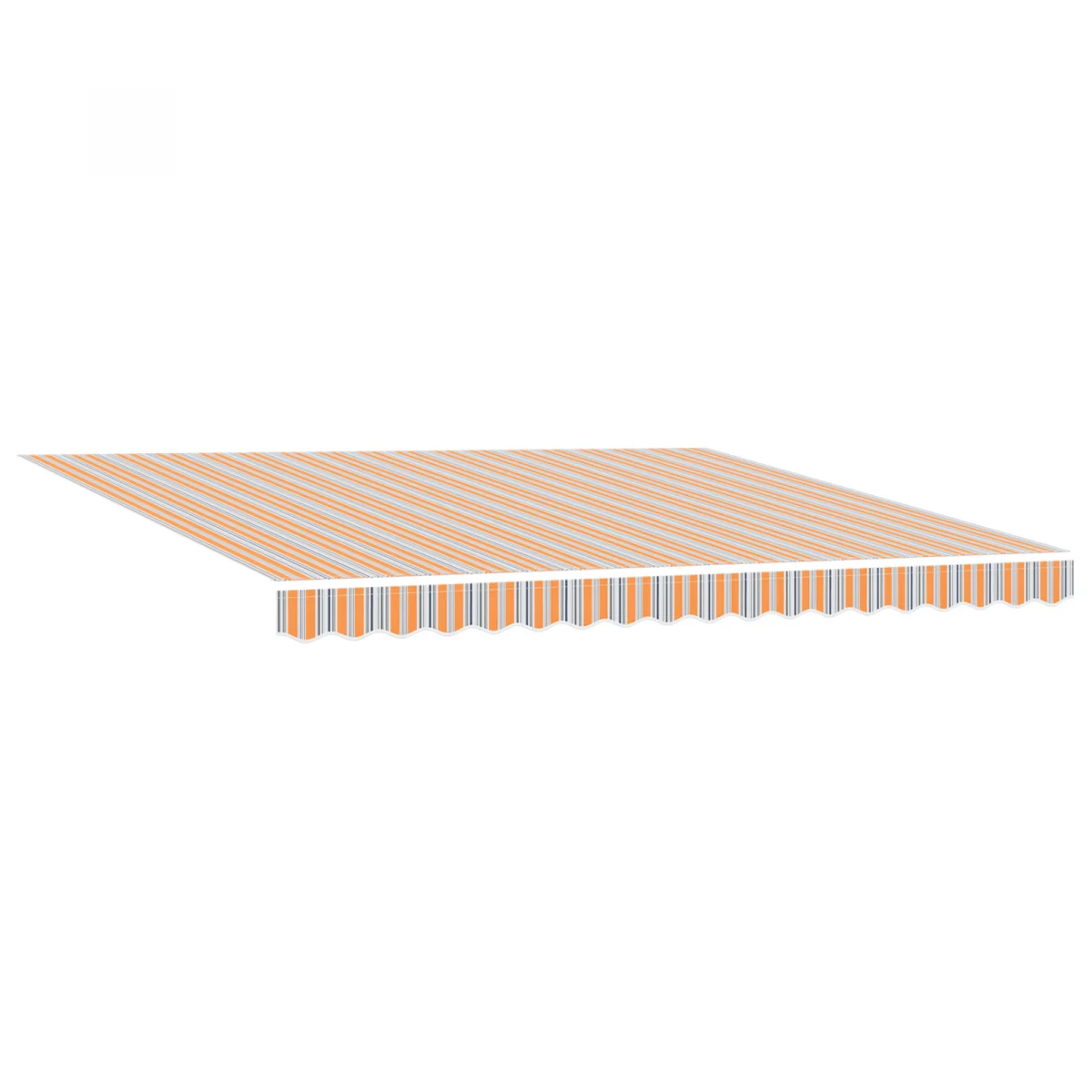 Kézi Behúzható Napellenző Többszínes Csíkkal 400x300 cm