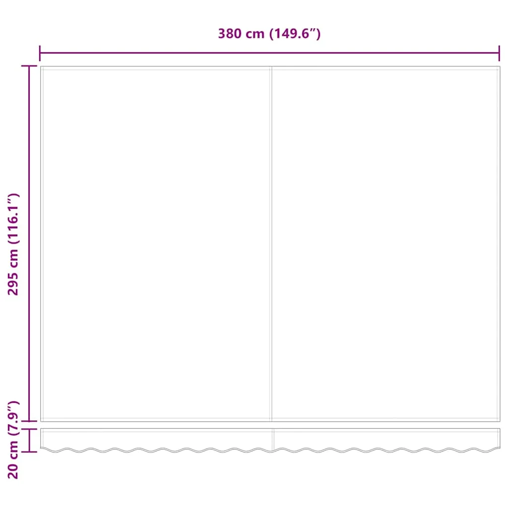 Automatikus Behúzható Napellenző LED világítással Fehér 400x300 cm