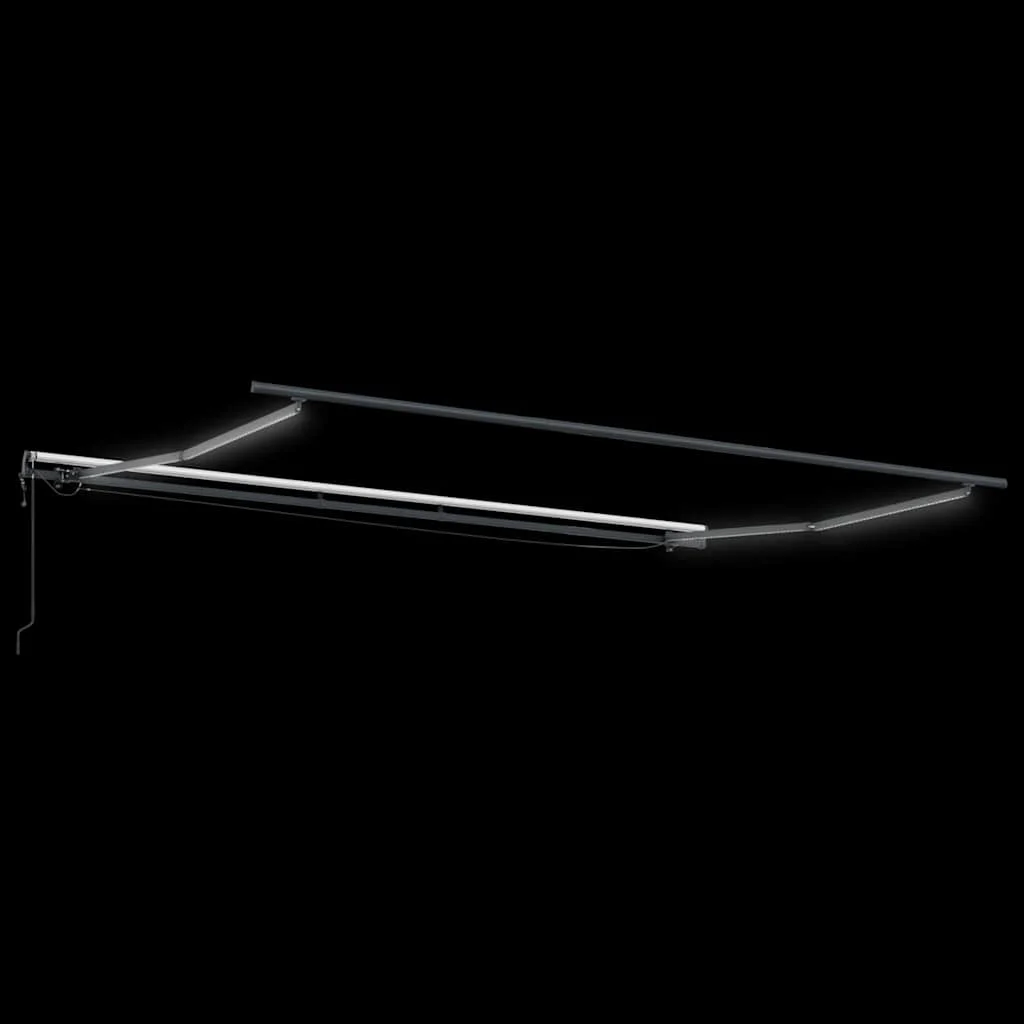 Automatikus Behúzható Napellenző LED világítással Fehér 400x300 cm