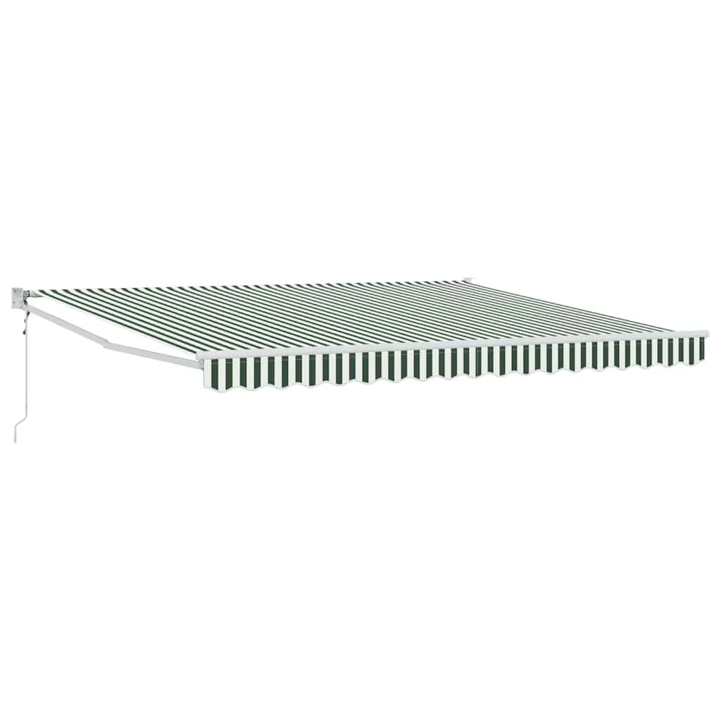Elektromos Kihúzható Napernyő Zöld 400 × 300 cm